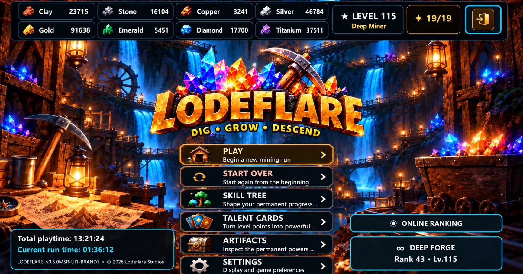 Prévia do jogo · Interface em inglês